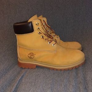 Timberland wheat colored boots